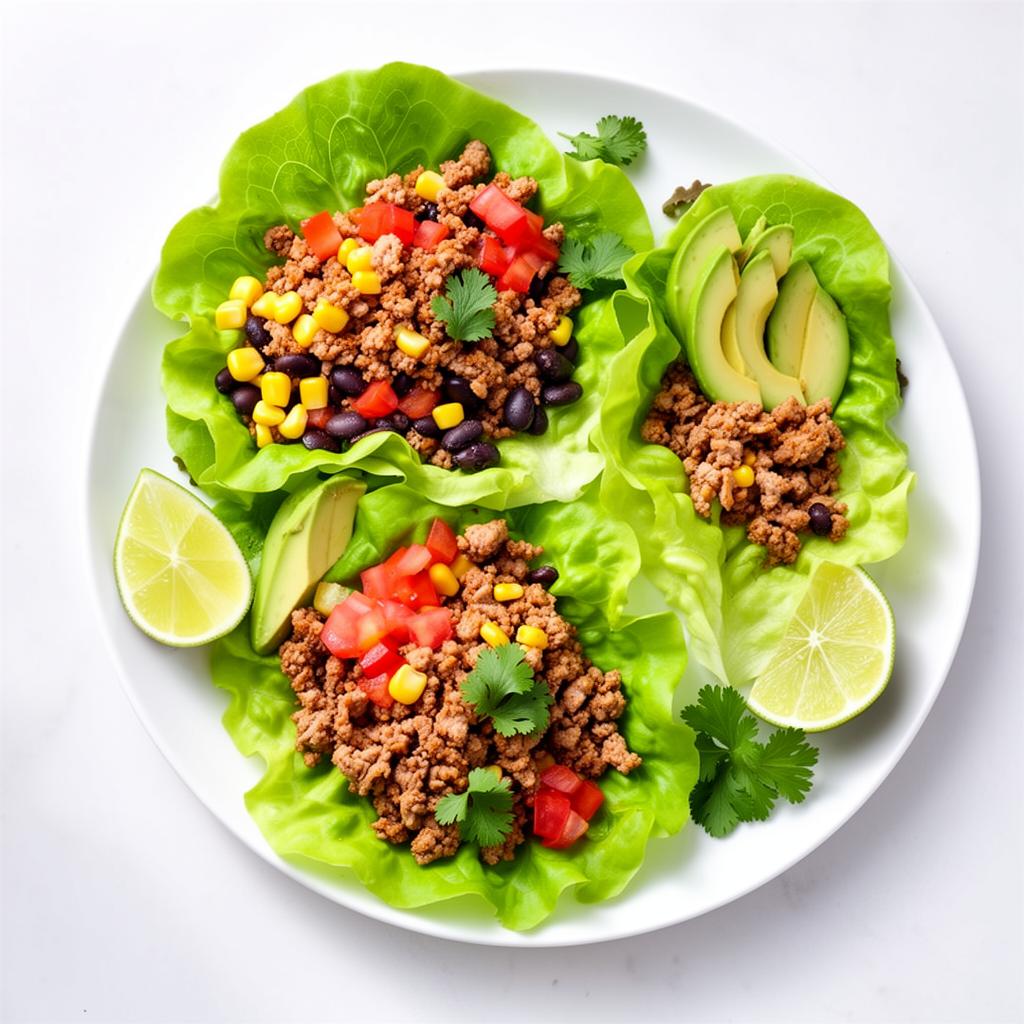 Turkey Taco Lettuce Wraps